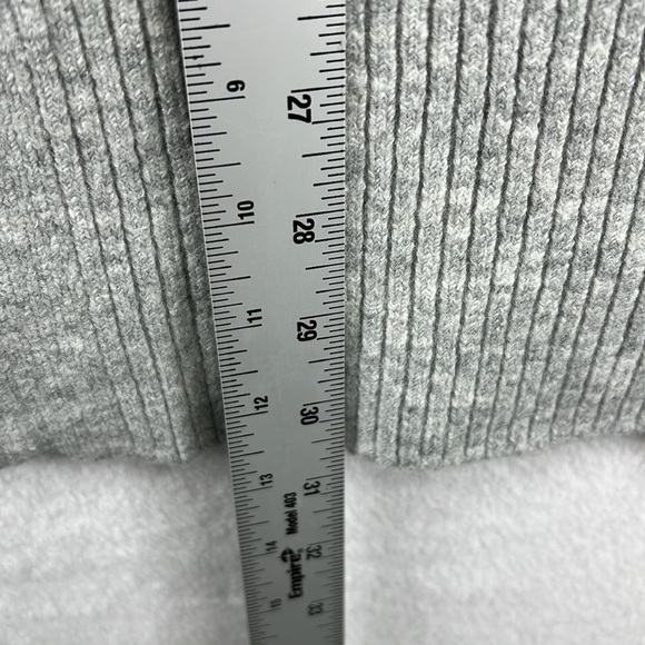 Love Ellie Stitch Fix Cardigan Sweater Size M Gray Open Front Rib Detail NWOT - Picture 12 of 12